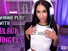 Erotic Gaming Session Starring Black Angel