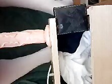 Fucking 13 inch dildo for Mistress