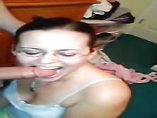 Cute Girlfriend Sucks And Takes A Worthy Facial