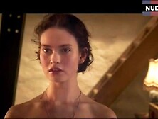 Lily James Sex On Table – The Exception