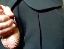 Amateur Daddy Stroking Hard In A Suit (Silver Fox)