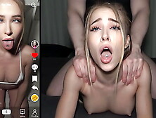 SHE MESSAGED US ON TIKTOK - Extra Tight Teen Loves Rough Doggy Fucking