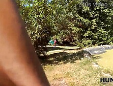 HUNT4K. George Uhl banged hard a unfaithful wife in the bushes. Sexy sex with Vixi Rafi