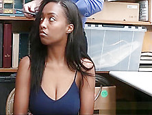 Black Teen Daya Knight Punish Fucked For Shoplifting