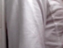 Horny lad squeezes nerdy girl's titties while she rides his cock