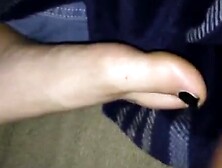 Toe Fucking Sleeping Ex-Wife Cumming On Her Foot