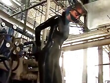 Latex Catsuit bondage