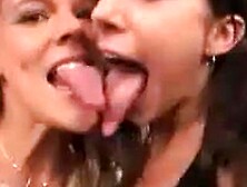 Kim And Kaylynn Long Tongue Kissing And Sucking