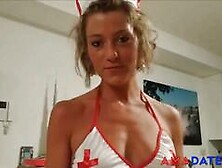 Sexy French Nurse Gives A Blowjob Treatment