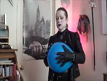 Vampire Babe Popping Balloons