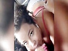 Skank Loves Blowing Cock Inside The Vehicle