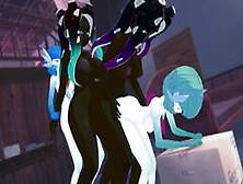 Futa Orgy: Gardevoir And Marina Have A All Out Clone Gangbang