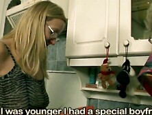 2 nice-looking aged chicks rediscover forbidden joy in a retro kitchen. Their hirsute bodies rub jointly with raw chemistry as t