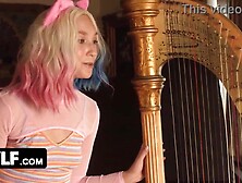 Wednesday Parody ~ Emo Beauty Bangs Preppy Beauty For 1st Time Lesbo Enjoyment