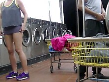 Helena Price Outside Laundry Upskirt Flashing Tease! Exhibitionist milf Vs