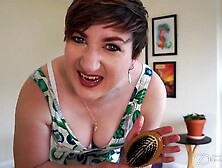 Strict Wifey Scolding - You've had wandering eyes... a harsh hairbrush spanking awaits!