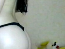 Bubbly Brunette Teen Gives Erotic Masturbation Show with Toys & Dildo Ride