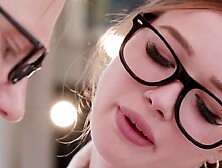 Petite Olivia Sparkle rewarded with creampie after sucking my cock