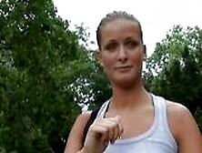 Czech Streets Beautiful Amateur In Park