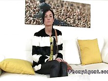 Young Russian model fucks in casting