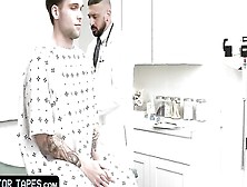 Twink Is Undressed And Shagged By A Naughty Doctor During Exam