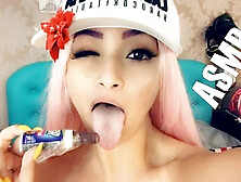 Asmr Latina Sexy Girl Lollipop Tease Big Boobs Teen Masturbation