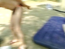 Hottest college beauty is on 3 pistons at the picnic