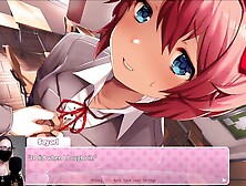 Doki Doki Literature Club! pt.  two - My first poem! Sayori's buttons malfunction xo