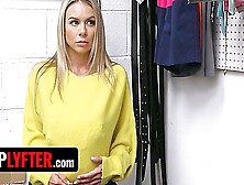 Stealing Babe With Big Nipples Summer Vixen Gets Stripped And Fucked In The Backroom