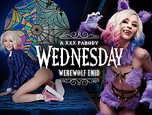 Vrcosplayx Emma Rosie As The Ferocious & Fuckable Furry Wednesday Babe Werewolf Enid Wants You