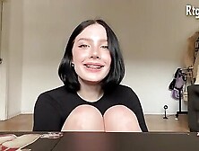 Slim Russian Trans Beauty With Tattoos Shows Sexy Feet And Ass On Webcam