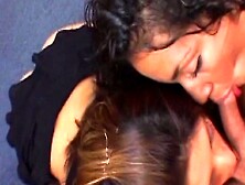 Lewd MILFs threesome exciting sex clip