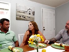 StepMom seduces Large Shlong StepSon Whilst StepDad is Clueless Taking Call from work