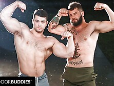 Gym Mates Collin Simpson & Johnny Hill Are Fucking During Training