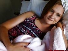 Creampied Teenage Paisley Brooks Takes a Rail on Stepbros Schlong