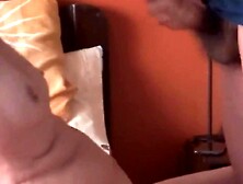 I put a camera for my spouse to see as his most good ally cums in my curly twat