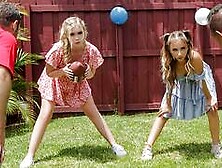 DaughterSwap - Adorable Girls Macy Meadows & Krissy Knight Swap Stepdads And Squirt On Their Cocks