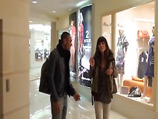 Brown Gal Sucks Jocks In The Mall