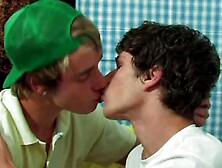 Super Cute Guys From Next Door Give In To Their Erotic Feelings Stroking Each Other Tenderly Until They Cum