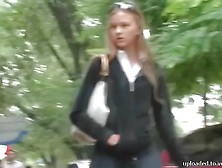 Amazing Schoolgirl Blonde Upskirt Video