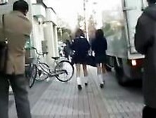 Two Asian Schoolgirl Involved In Sharking Encounter With Fast Dude