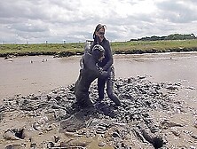 Mud Wrestling--Who Wins,  Women Or Man!