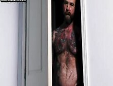 Taboo Stepson Sucks Cock Of Hairy And Tattooed Gaydaddy