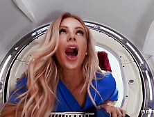 Naughty Nurse Takes A Load Off in Laundry Room: Scott Nails Busty Blonde Mom Danielle Renae