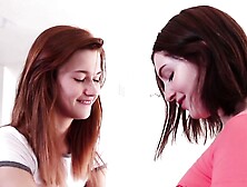 Young redhead lesbians - slut with hairy pussy - teens