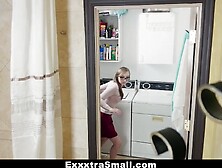 Exxxtrasmall - Petite Fucks Panty Sniffing Stepmom