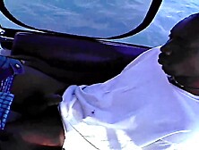 Outstanding double penetration sex on boat with Chyna White