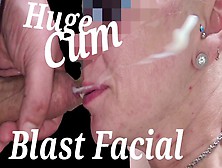 Massive Spunk Blast Cumshot,  Cum-Shot On My Wifey's Face,  Large Sperm Shot By Feetcouple69