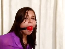 Sexy Secretary Chairtied And Exposed