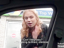 teen 18 hitchhiker Nishe gives driver a handjob for her ride